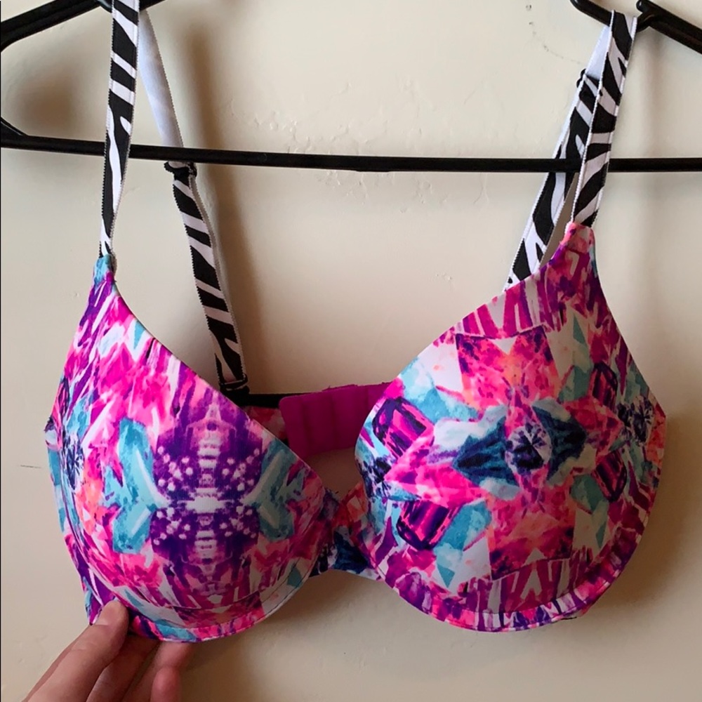 Pink bra